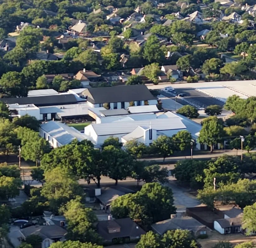 Church campus from above