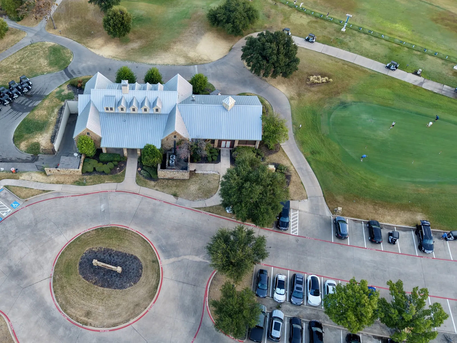 Clubhouse, straight down