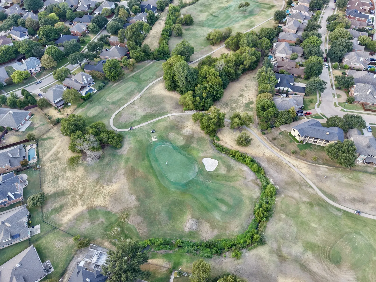 A full hole, from above