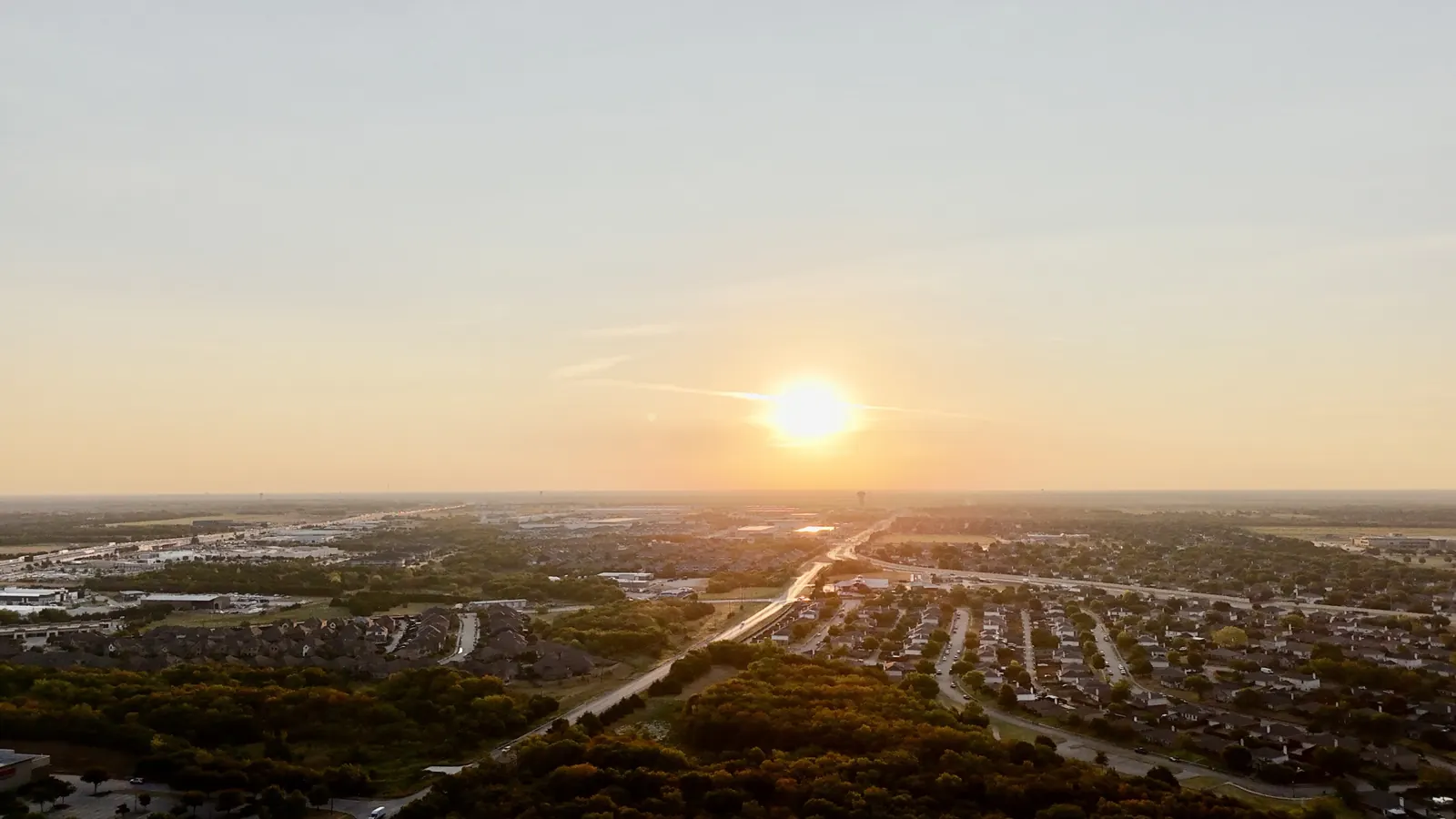 North Texas at golden hour
