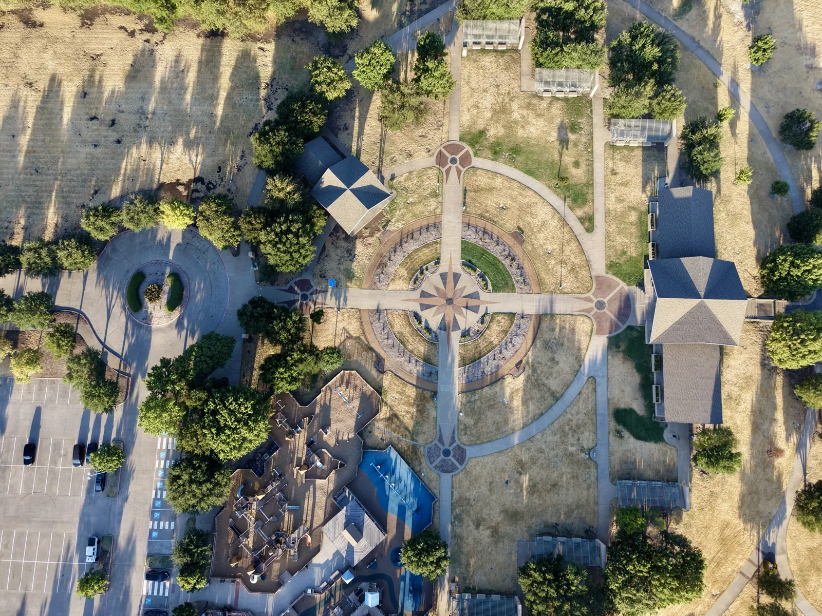 City park, straight down