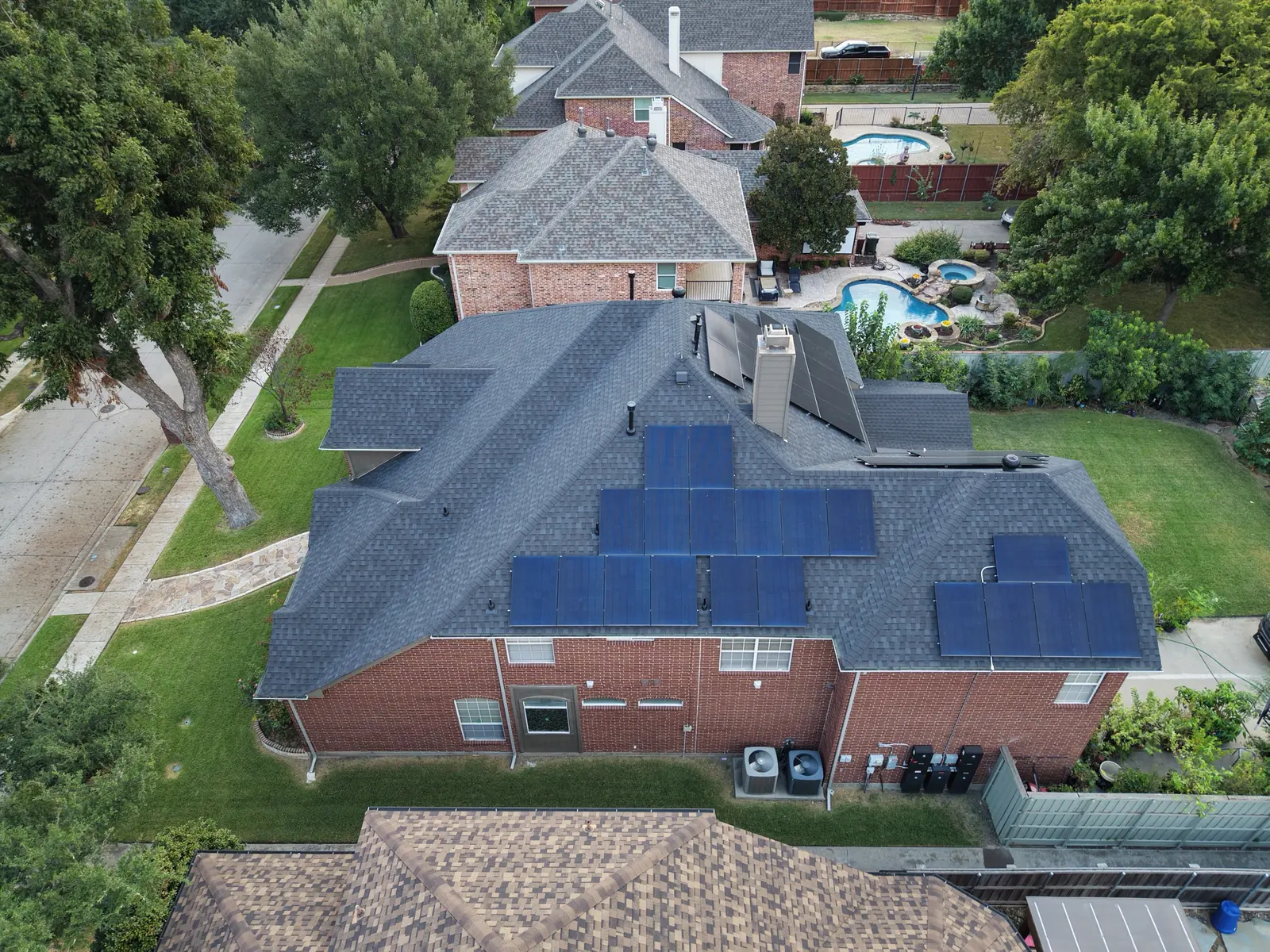 Home, solar and backyard