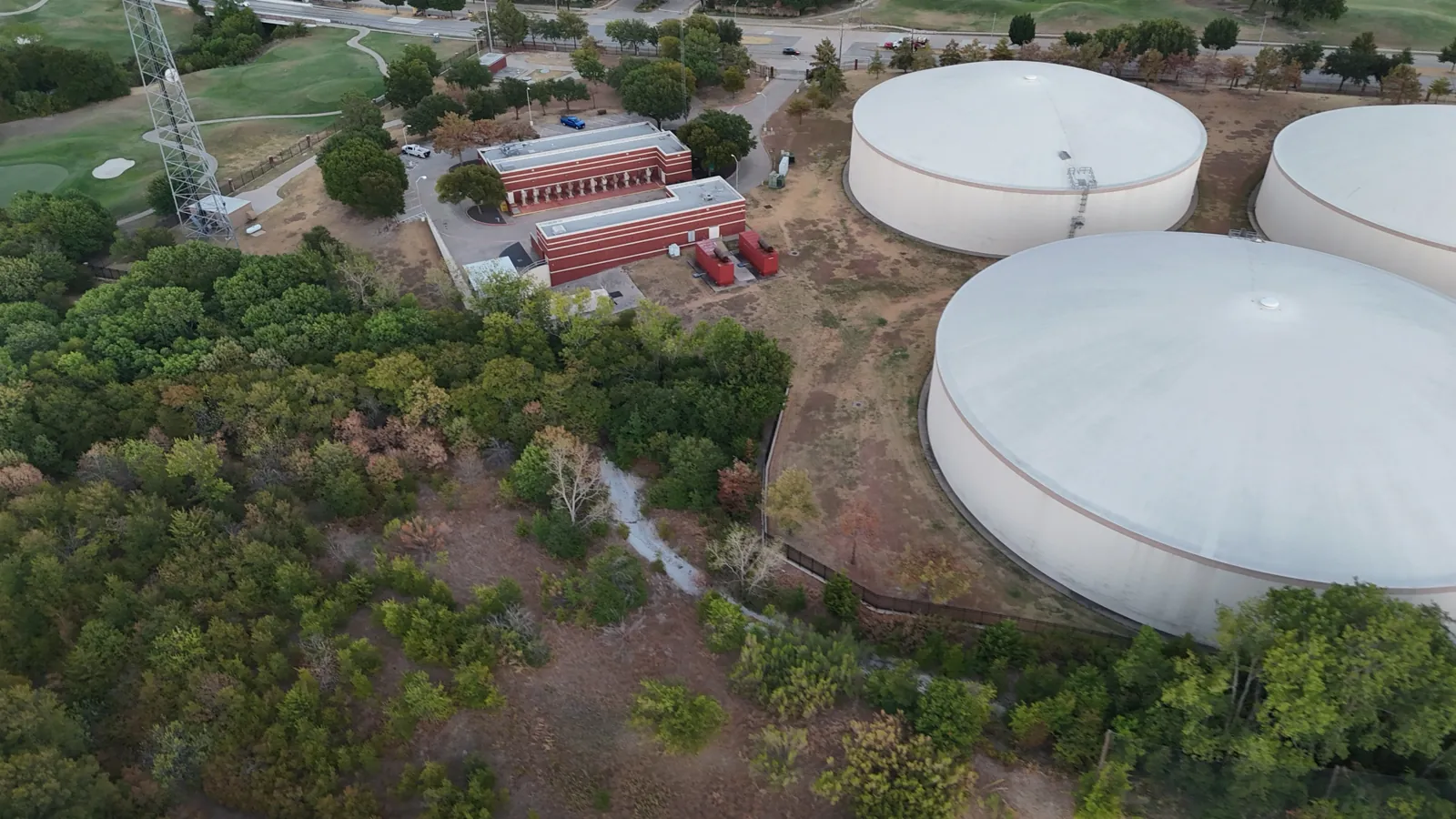 Water storage and pump station